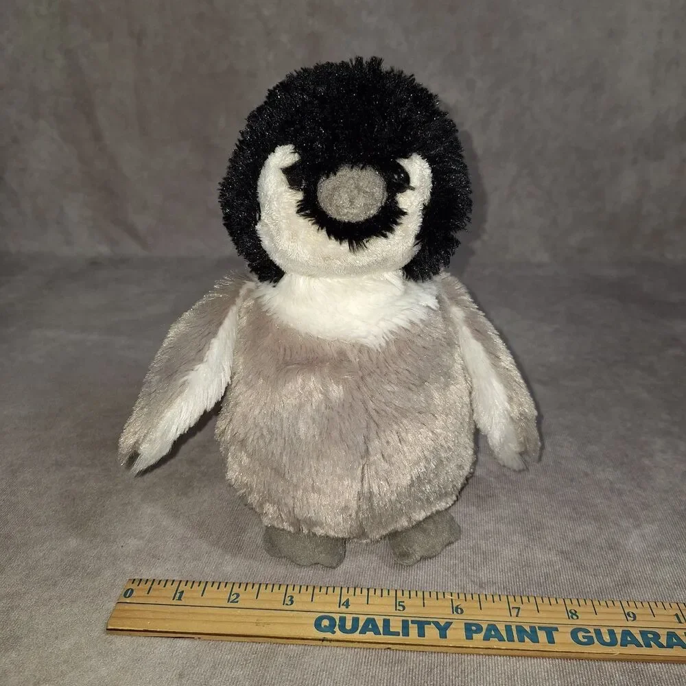 Ganz Webkinz Plush Baby Penguin Grey Black White No Code Stuffed Animal